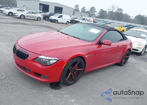 2009 BMW 650I z USA, uszkodzony, nr VIN WBAEB53589CX64949